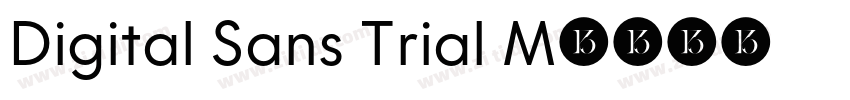 Digital Sans Trial M字体转换